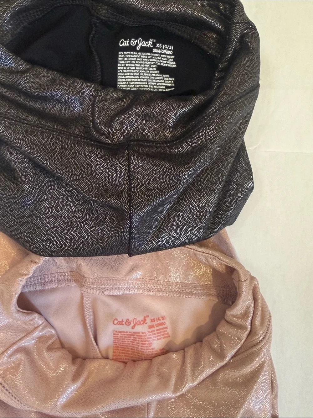 Baby GAP Bow Knit Sweater & (2) Cat & Jack Sparkle Leggings.